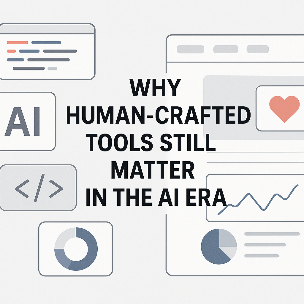 Why Human-Crafted Tools Still Matter in the AI Era