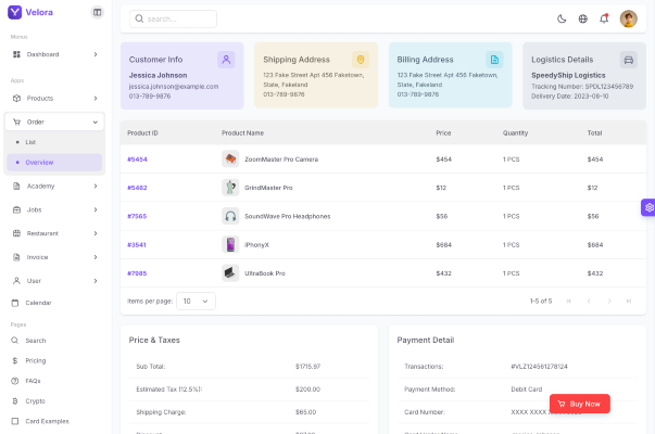 Order Overview