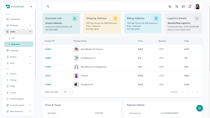 Order Overview