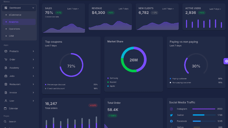 Dark theme preview